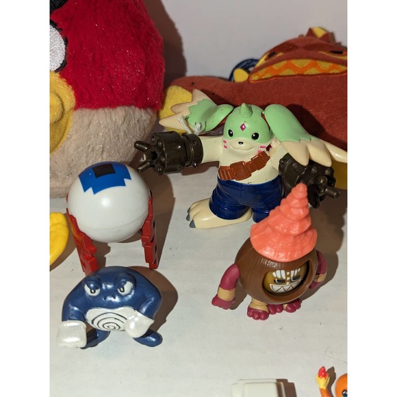 Mixed Lot Pokemon Angry Bird Toys Figures Plushies Super Mario Vintage Rare - Picture 7 of 11